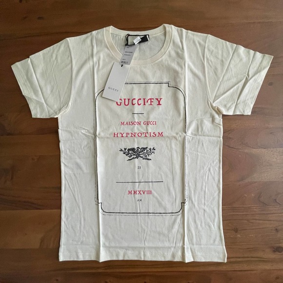 Gucci Tops - NEW GUCCI Guccify Hypnotism Small White Shirt